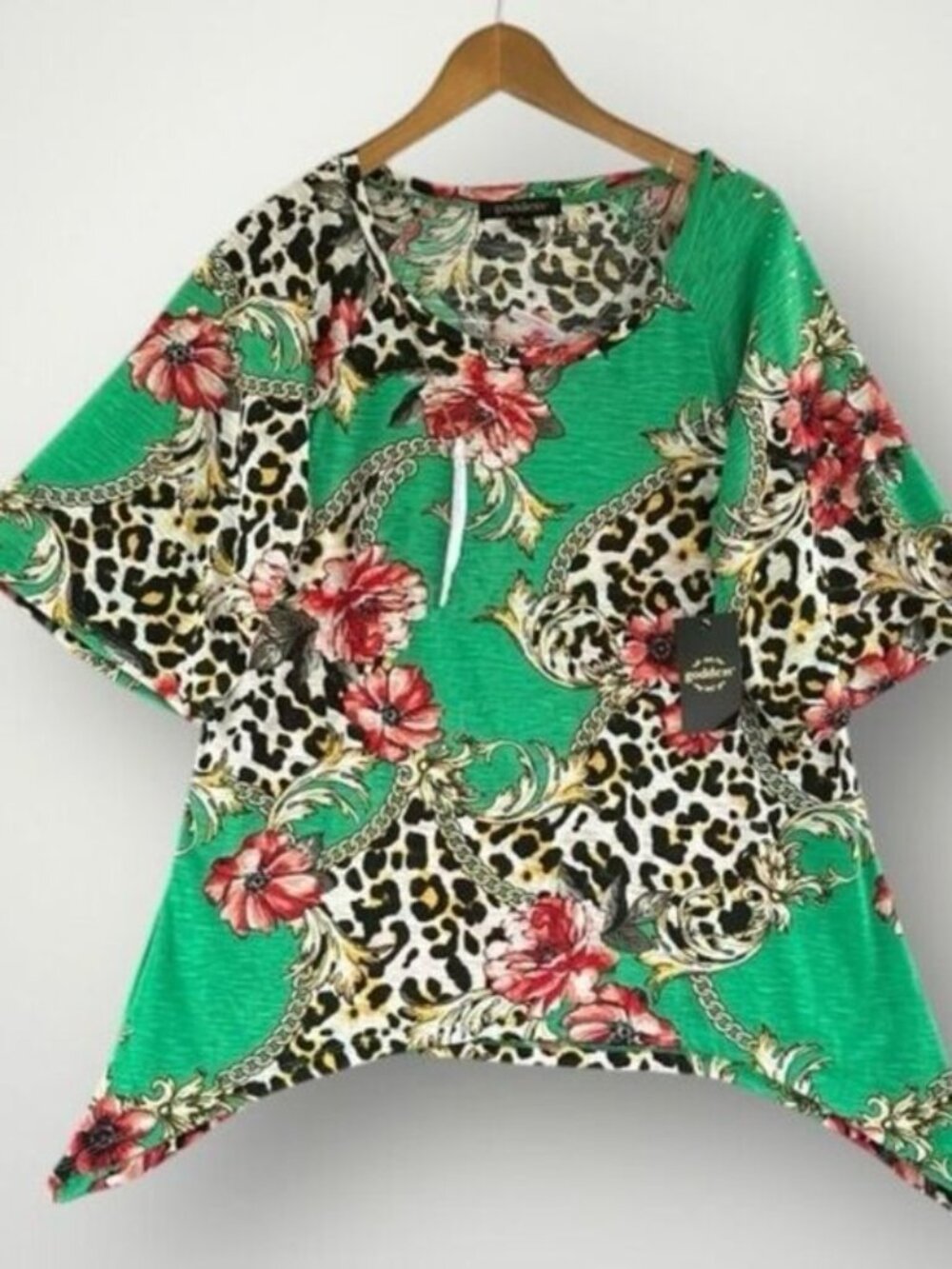5 for $45 NWT Goddess Floral Top Blouse Shirt Size L